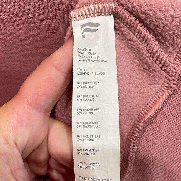 Fabletics Zaylee Mock Neck Sweatshirt - Size: Large - Picture 3 of 6